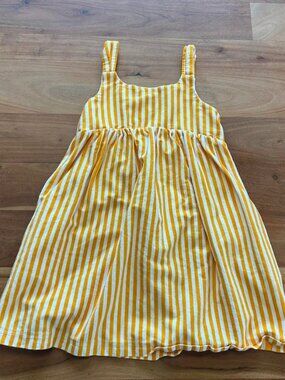 Hanna Andersson- yellow striped dress